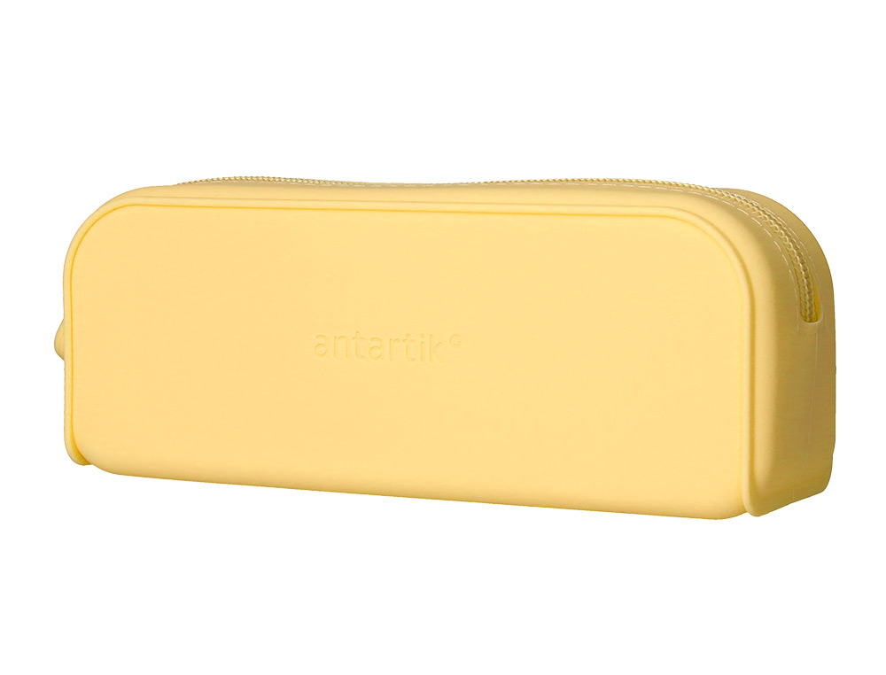 ESTUCHE PORTATODO ANTARTIK PRISMA SILICONA SOFT RECTANGULAR 185X50X75 MM COLOR AMARILLO