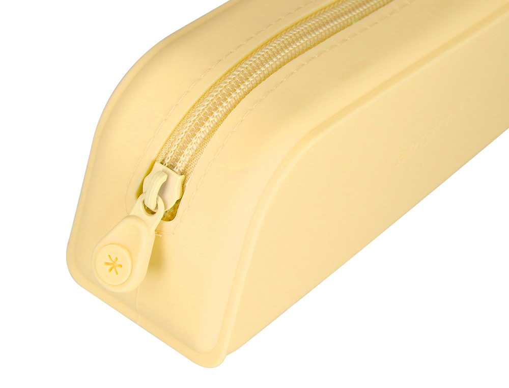 ESTUCHE PORTATODO ANTARTIK PRISMA SILICONA SOFT RECTANGULAR 185X50X75 MM COLOR AMARILLO