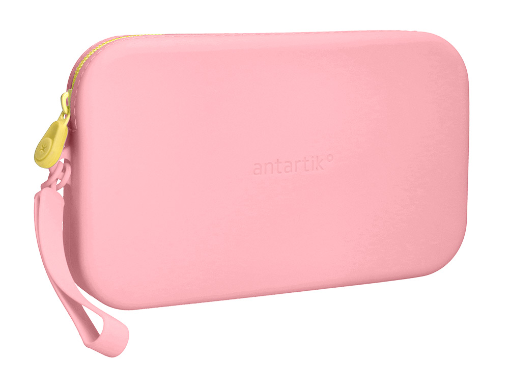 ESTUCHE PORTATODO ANTARTIK TROPICAL DIVE SILICONA SOFT RECTANGULAR 190X120X25 MM ROSA CHICLE