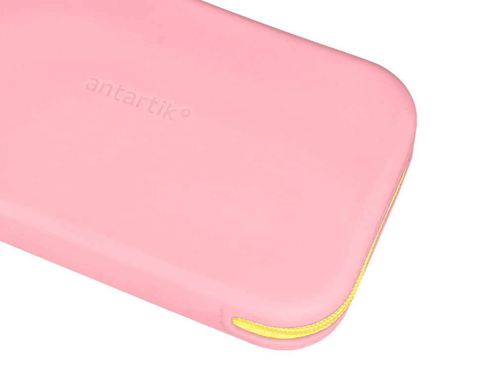 ESTUCHE PORTATODO ANTARTIK TROPICAL DIVE SILICONA SOFT RECTANGULAR 190X120X25 MM ROSA CHICLE