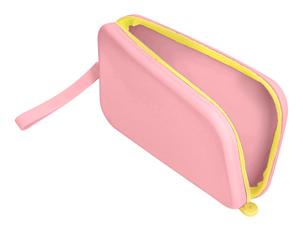 ESTUCHE PORTATODO ANTARTIK TROPICAL DIVE SILICONA SOFT RECTANGULAR 190X120X25 MM ROSA CHICLE