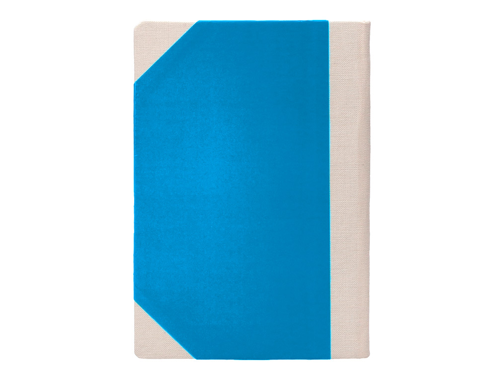 LIBRO CARTONE COSIDO FERNANDES FLECHA DIN A4+ RAYADO HORIZONTAL 50 HOJAS 100 GR AZUL
