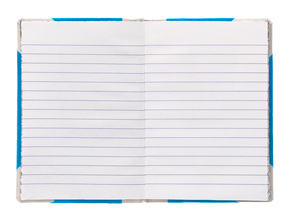 LIBRO CARTONE COSIDO FERNANDES FLECHA DIN A4+ RAYADO HORIZONTAL 50 HOJAS 100 GR AZUL