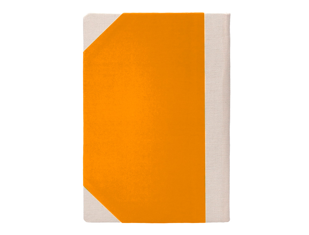 LIBRO CARTONE COSIDO FERNANDES FLECHA DIN A5+ LISO 50 HOJAS 100 GR NARANJA