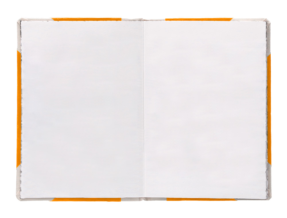 LIBRO CARTONE COSIDO FERNANDES FLECHA DIN A5+ LISO 50 HOJAS 100 GR NARANJA