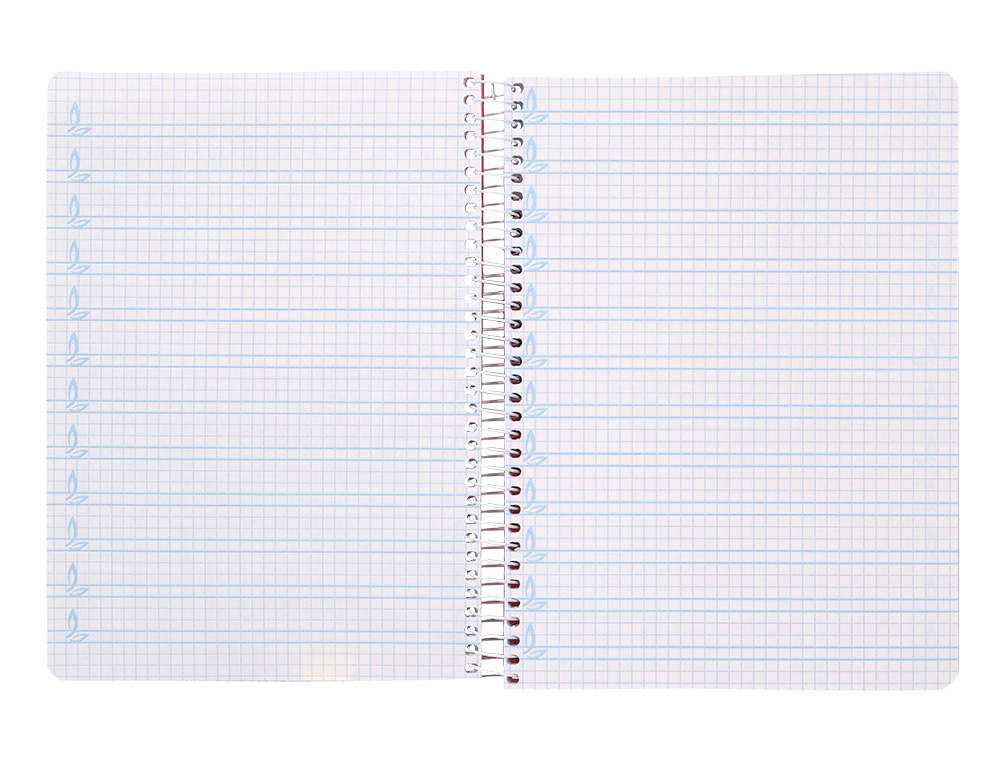 CUADERNO ESPIRAL LIDERPAPEL DIN A5 PAUTAGUIA TAPA BLANDA 40H 75GR CUADRO PAUTADO 5MM COLOR VERDE