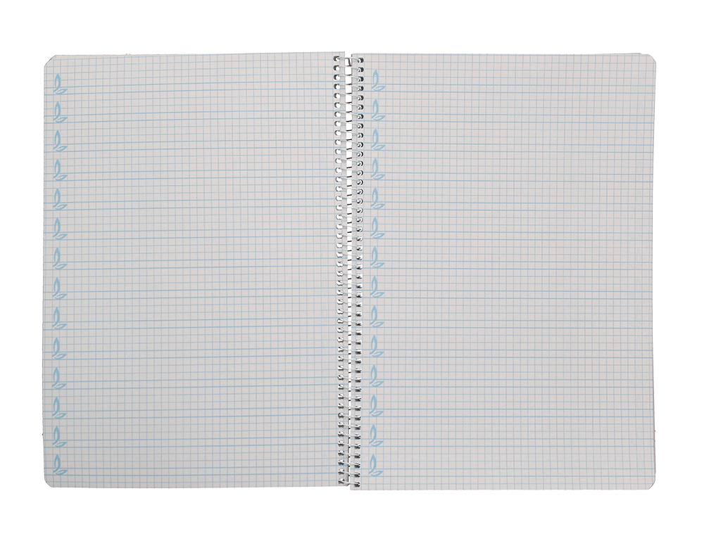 CUADERNO ESPIRAL LIDERPAPEL DIN A4 PAUTAGUIA TAPA DURA 80H 90 GR CUADRO PAUTADO 5MM COLOR NARANJA
