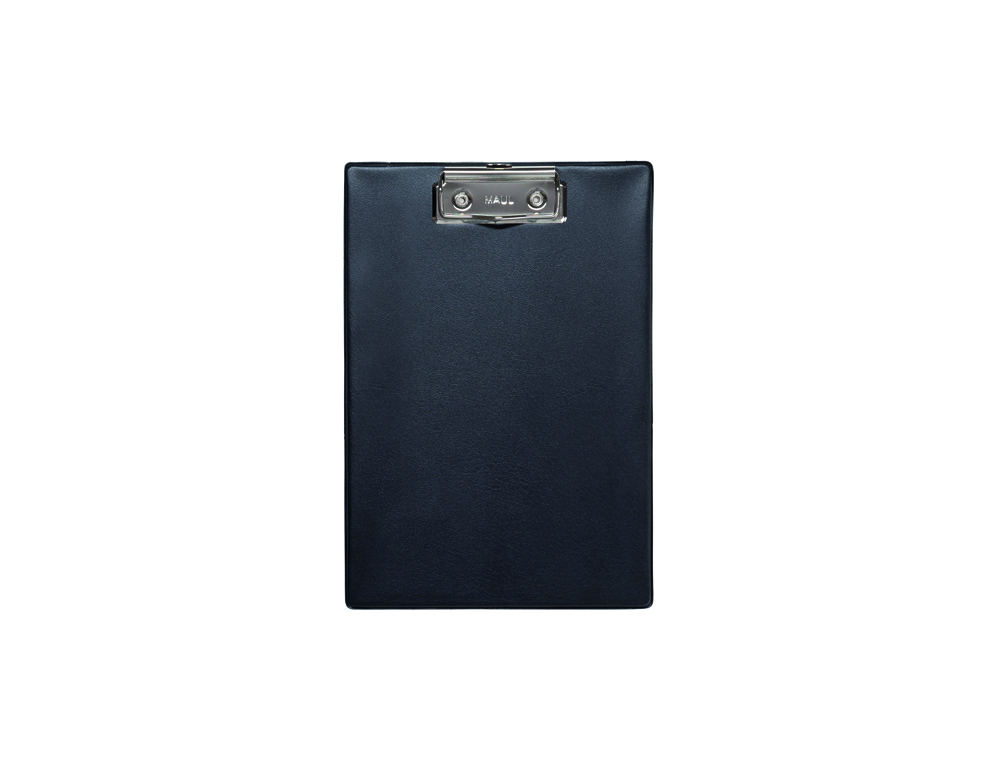 PORTANOTAS MAUL DIN A5 CARTON PLASTIFICADO PVC CON PINZA COLOR NEGRO