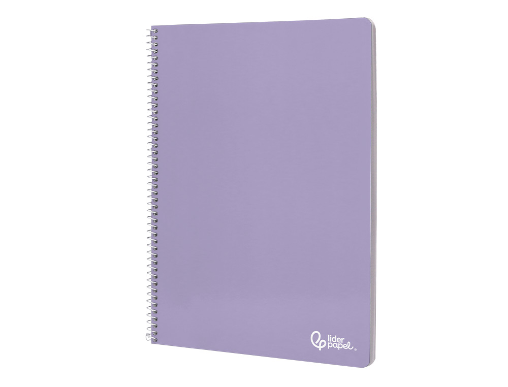 CUADERNO ESPIRAL LIDERPAPEL A4 SMART TAPA BLANDA 80H 75GR RAYADO Nº46 COLORES SURTIDOS