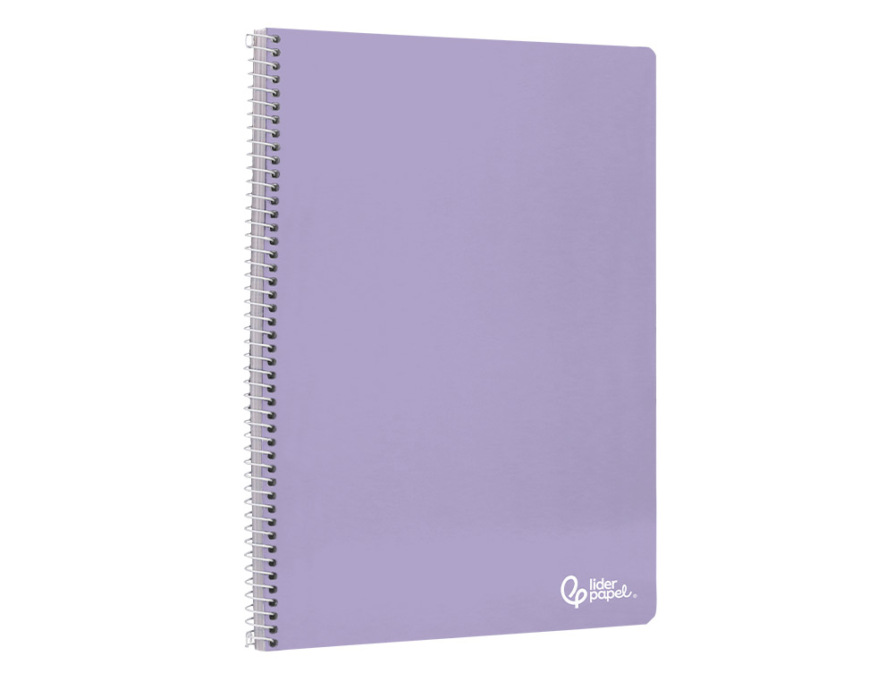CUADERNO ESPIRAL LIDERPAPEL A4 SMART TAPA BLANDA 80H 75GR RAYADO Nº46 COLORES SURTIDOS