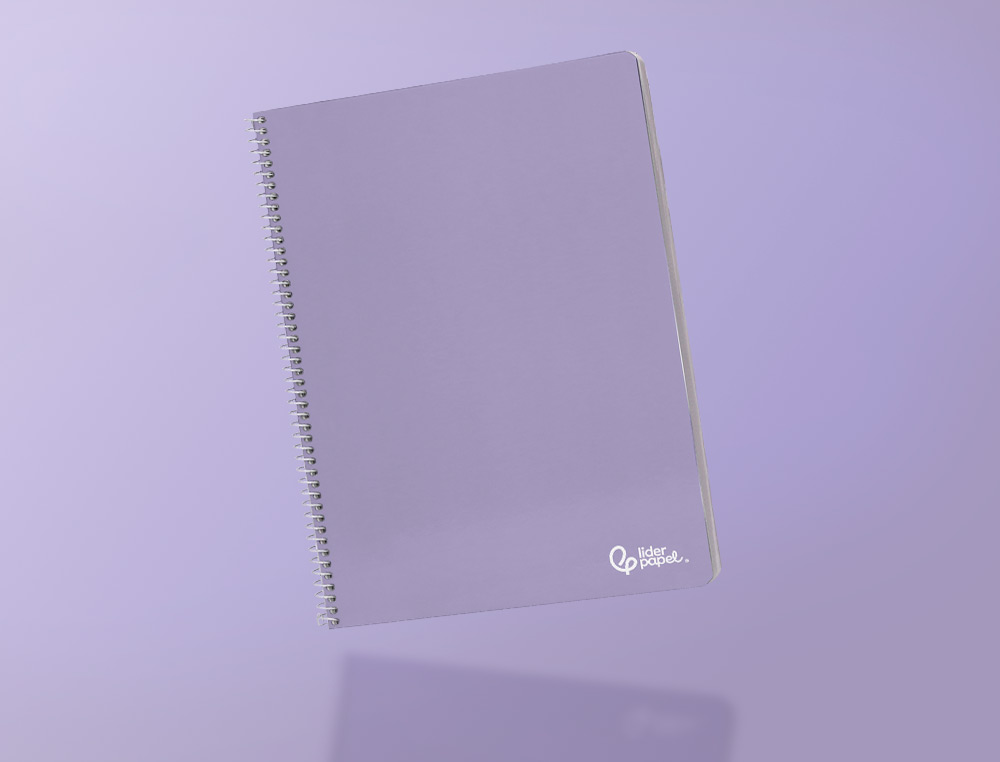 CUADERNO ESPIRAL LIDERPAPEL A4 SMART TAPA BLANDA 80H 75GR RAYADO Nº46 COLORES SURTIDOS