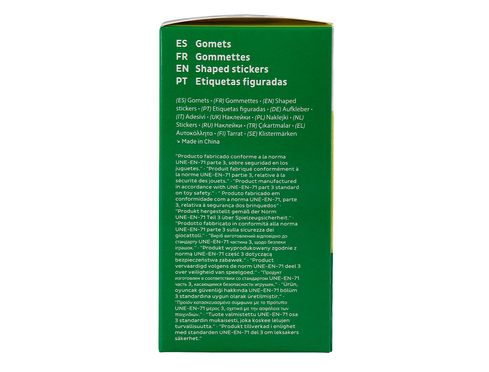 GOMETS LIDERPAPEL AUTOADHESIVO ESTRELLAS PLATEADAS 20 MM 1500 UNIDADES EN CAJA DE CARTON