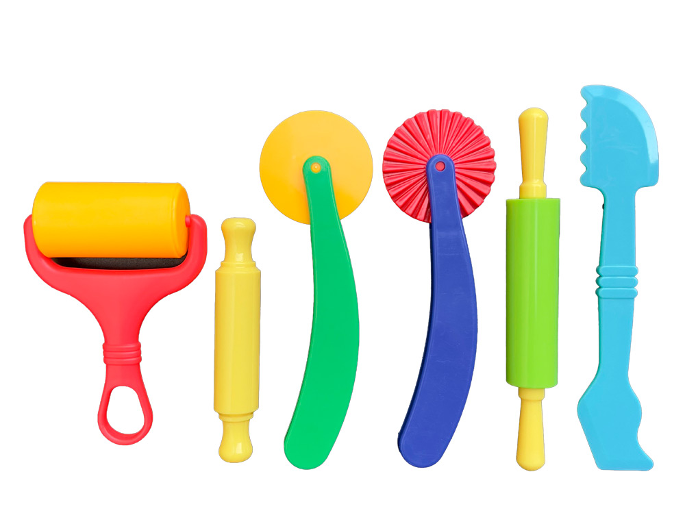 INSTRUMENTOS DE MODELAR LIDERPAPEL PARA PLASTILINA CAJA DE 6 PIEZAS SURTIDAS