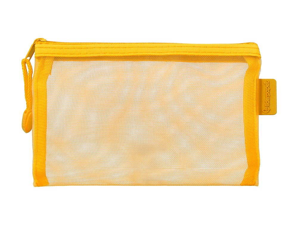 BOLSA ZIPPER BAG LIDERPAPEL POLIESTER TRANSPIRABLE MULTIUSOS DIN A6 AMARILLO