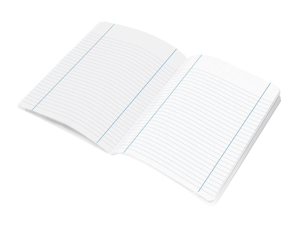 LIBRETA LIDERPAPEL SMART A4 48 HOJAS 75G/M2 HORIZONTAL CON DOBLE MARGEN COLORES SURTIDOS