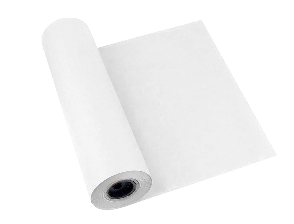 PAPEL KRAFT LIDERPAPEL BLANCO BOBINA 1 MT X 417 MT ESPECIAL PARA EMBALAJE PESO 25 KG