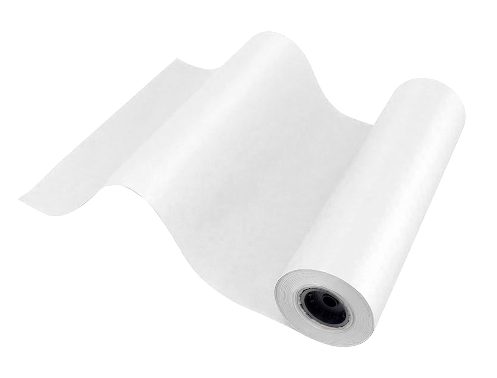 PAPEL KRAFT LIDERPAPEL BLANCO BOBINA 1 MT X 417 MT ESPECIAL PARA EMBALAJE PESO 25 KG