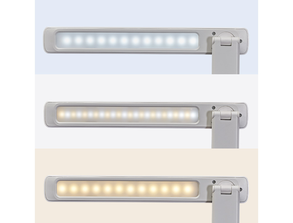 LAMPARA DE ESCRITORIO MAUL SALLY LED CON BATERIA TRES NIVELES INTENSIDAD COLOR BLANCO