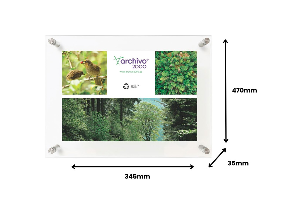 EXPOSITOR MURAL ARCHIVO 2000 PREMIUM CON SEPARADORES EMBELLECEDORES A3 VERTICAL/HORIZONTAL