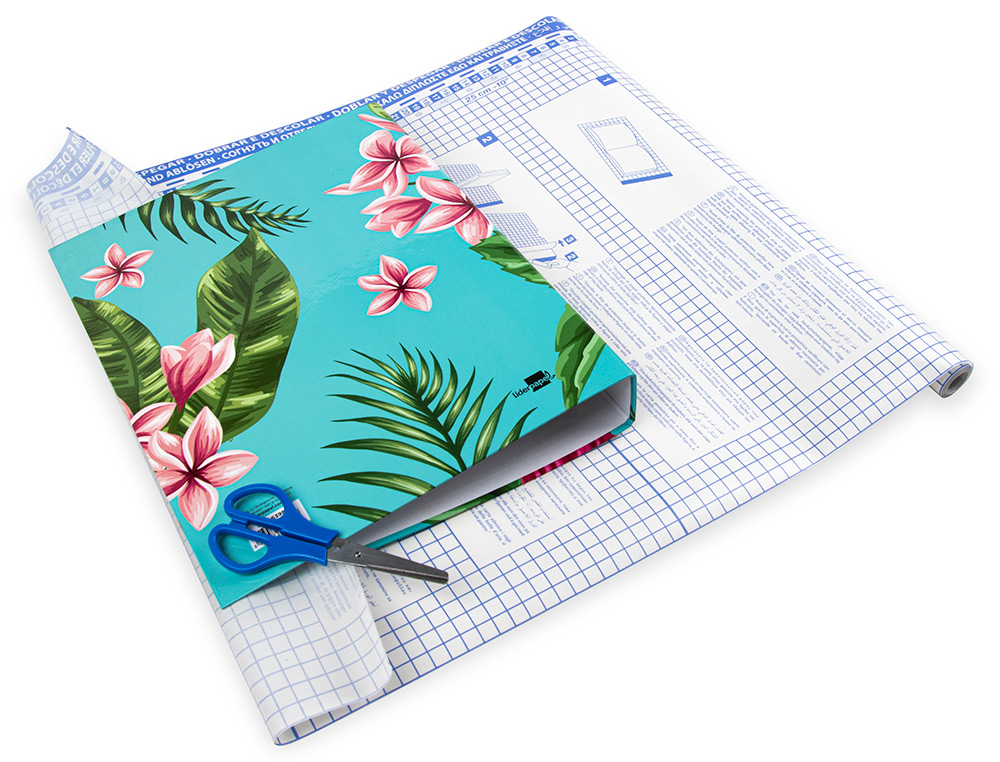 ROLLO PLASTICO ADHESIVO LIDERPAPEL 0.50X20 MT 80 MC REMOVIBLE