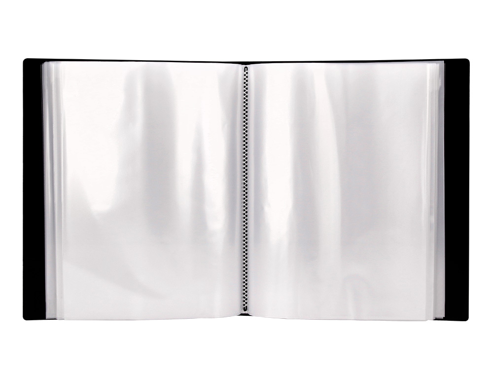 CARPETA LIDERPAPEL PERSONALIZA 37865 100 FUNDAS POLIPROPILENODIN A4 NEGRA CON CAJETIN