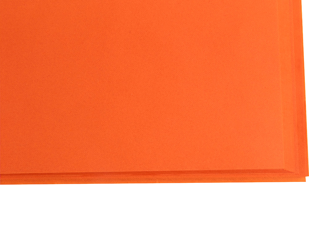 PAPEL SEDA LIDERPAPEL NARANJA 52X76 CM 18 GR -PAQUETE DE 25 HOJAS
