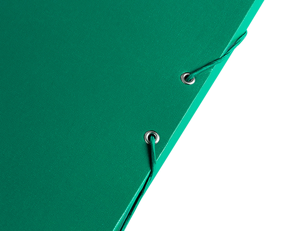 CARPETA PROYECTOS LIDERPAPEL FOLIO LOMO 30MM CARTON FORRADO VERDE