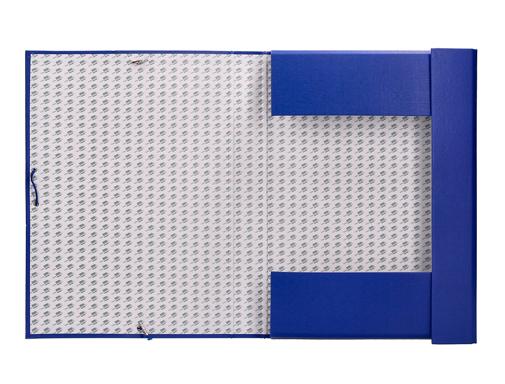 CARPETA PROYECTOS LIDERPAPEL FOLIO LOMO 70MM CARTON FORRADO AZUL