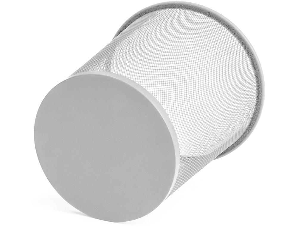 PAPELERA METALICA Q-CONNECT GRIS REJILLA 295X345MM