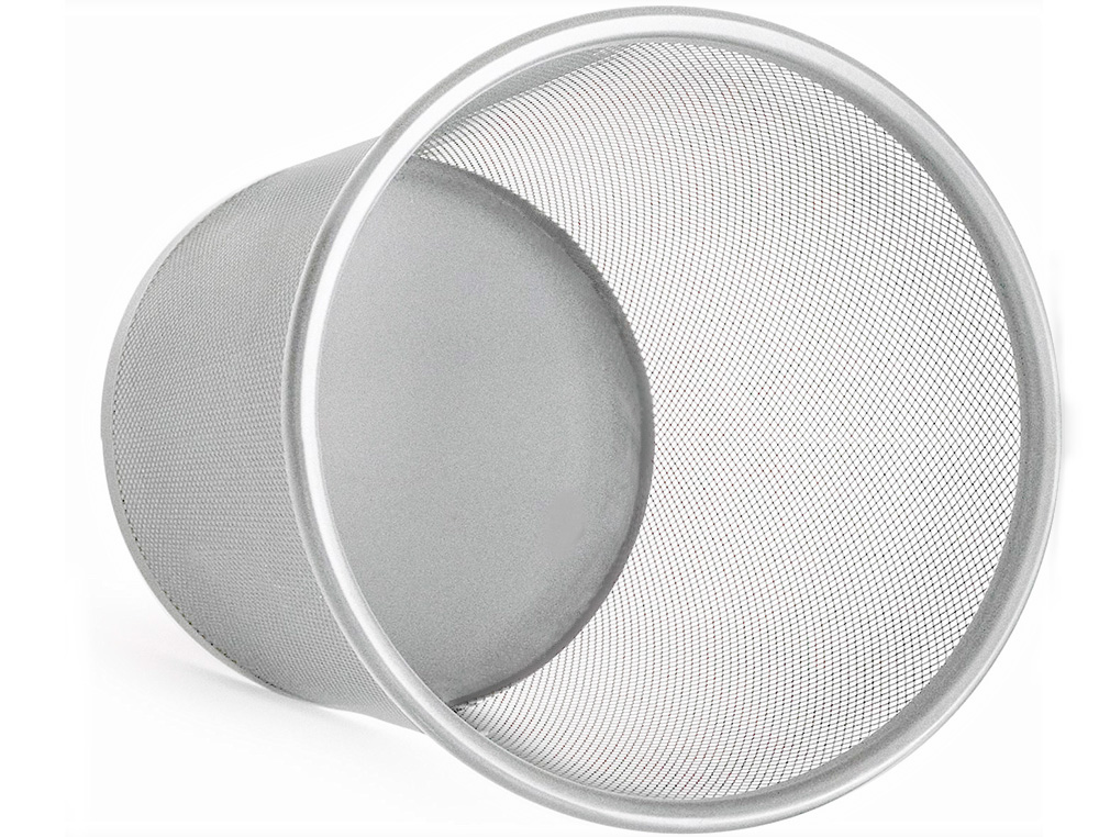 PAPELERA METALICA Q-CONNECT GRIS REJILLA 295X345MM
