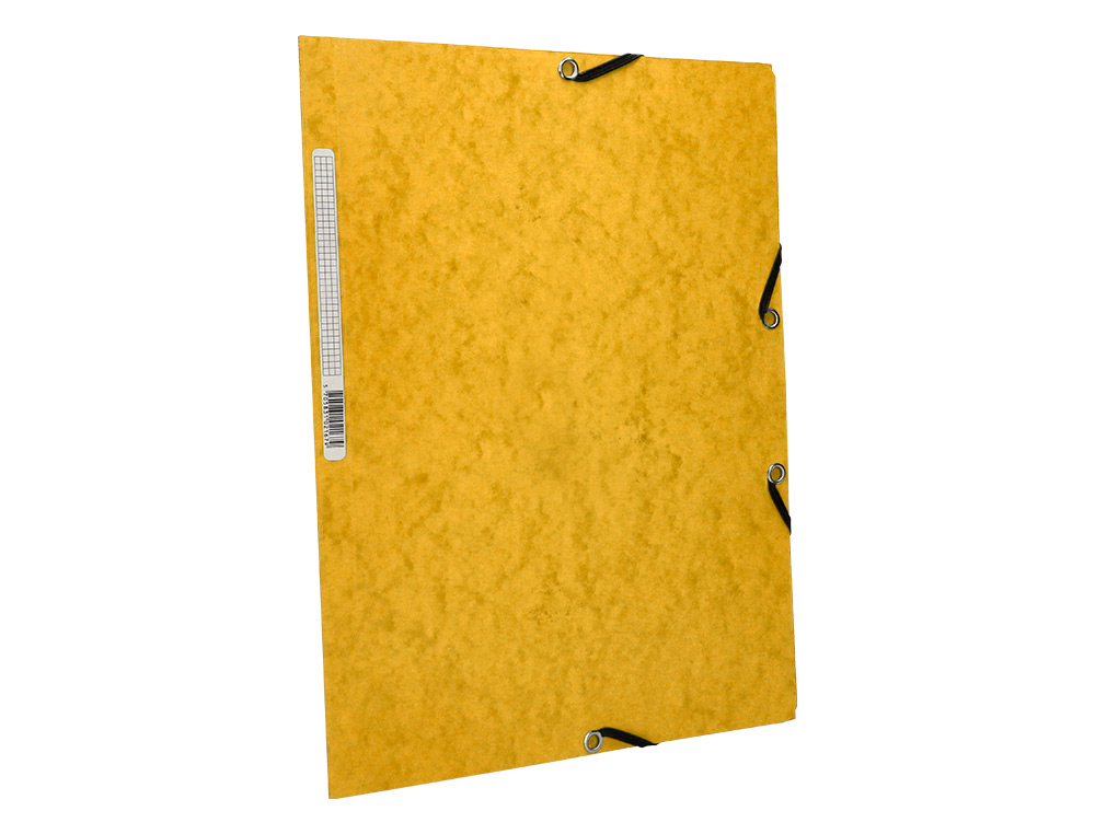 CARPETA Q-CONNECT GOMAS KF02166 CARTON SIMIL-PRESPAN SOLAPAS 320X243 MM AMARILLA