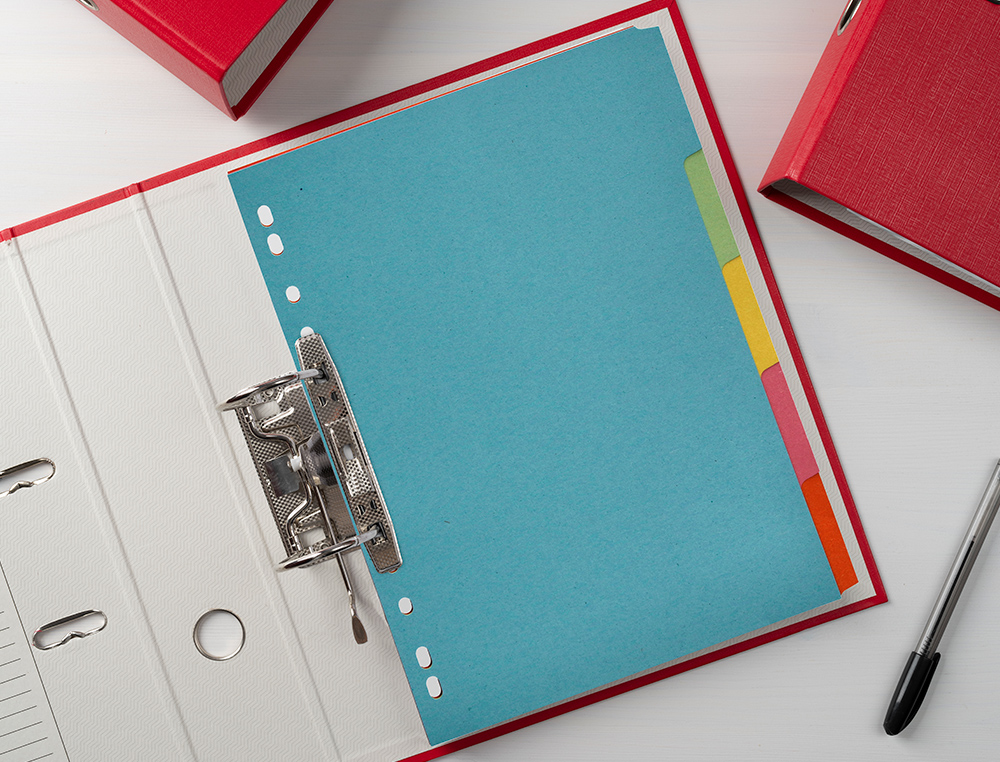 SEPARADOR Q-CONNECT CARTULINA JUEGO DE 5 SEPARADORES DIN A4 MULTITALADRO