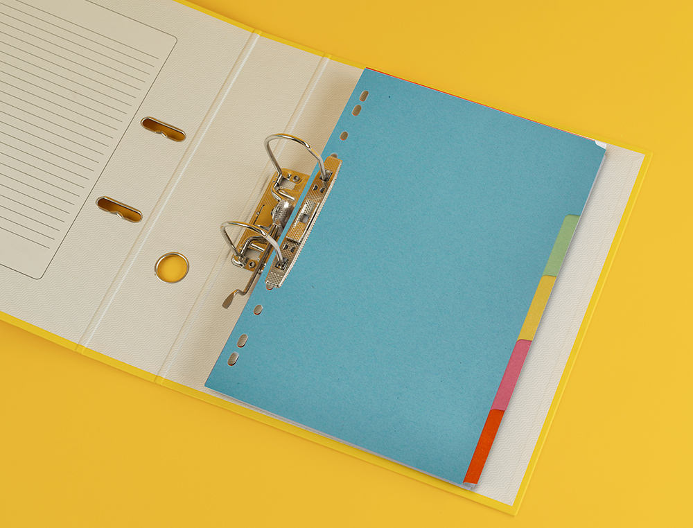 SEPARADOR Q-CONNECT CARTULINA JUEGO DE 5 SEPARADORES DIN A4 MULTITALADRO