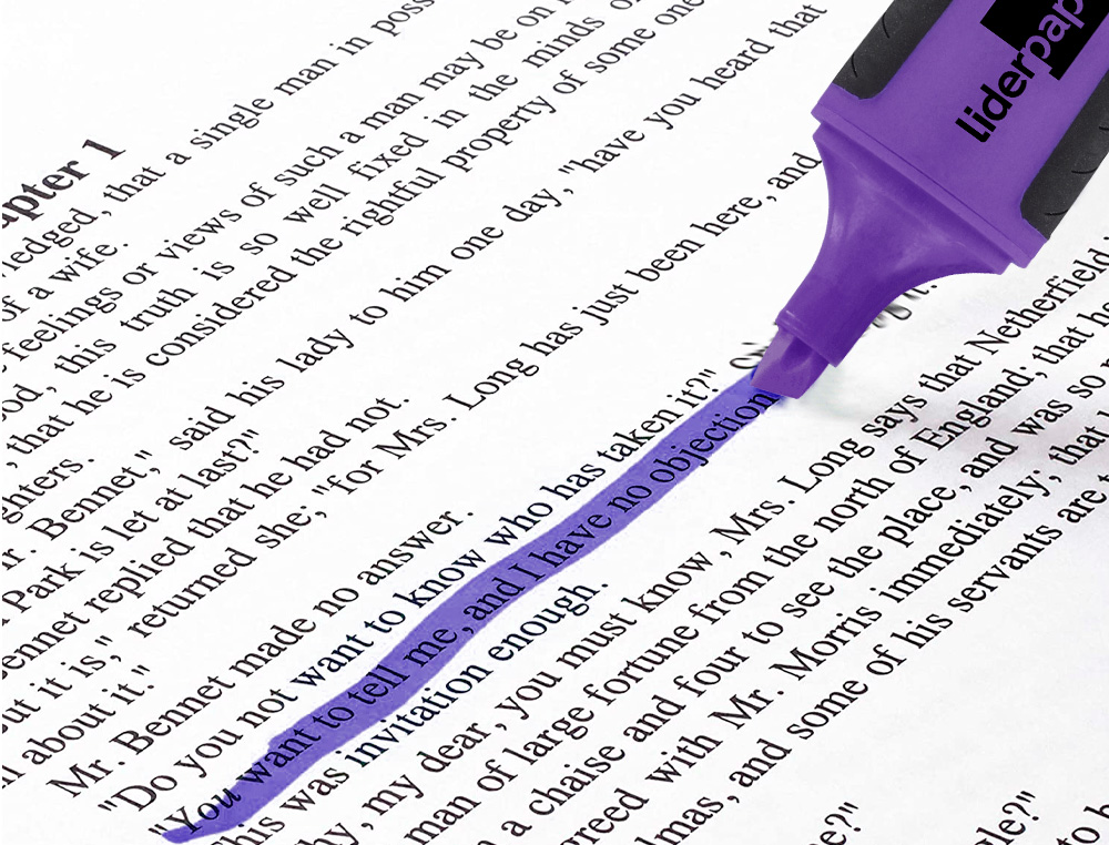 ROTULADOR LIDERPAPEL MINI FLUORESCENTE VIOLETA