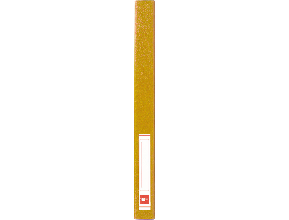 CARPETA PROYECTOS LIDERPAPEL FOLIO LOMO 30MM CARTON GOFRADO AMARILLA