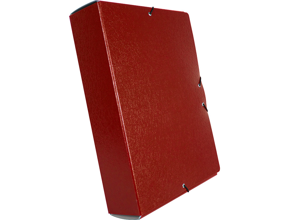 CARPETA PROYECTOS LIDERPAPEL FOLIO LOMO 70MM CARTON GOFRADO ROJA