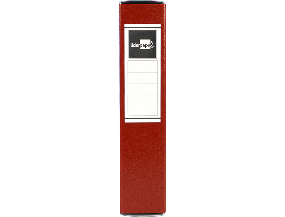 CARPETA PROYECTOS LIDERPAPEL FOLIO LOMO 70MM CARTON GOFRADO ROJA