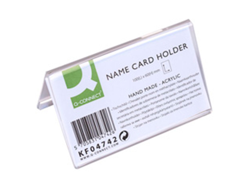 IDENTIFICADOR SOBREMESA Q-CONNECT METACRILATO 100X60 MM REF.5729
