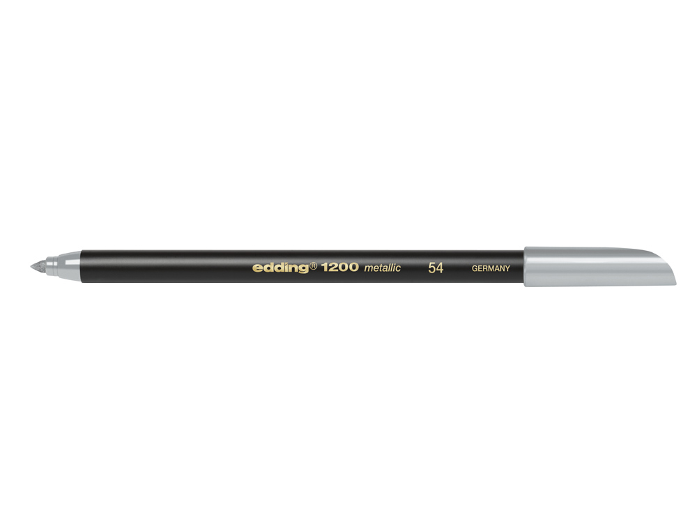 ROTULADOR EDDING PUNTA FIBRA 1200 PLATA N. 54 PUNTA REDONDA 1-3 MM