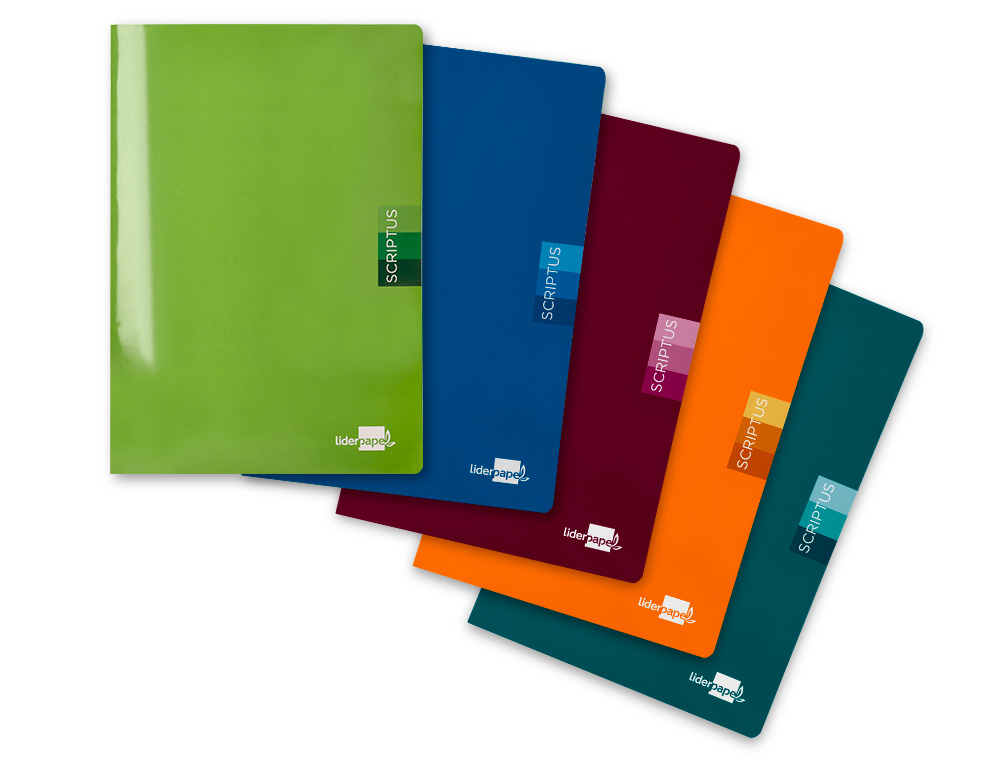 LIBRETA LIDERPAPEL SCRIPTUS A4 48 HOJAS 90G/M2 LISO SIN MARGEN