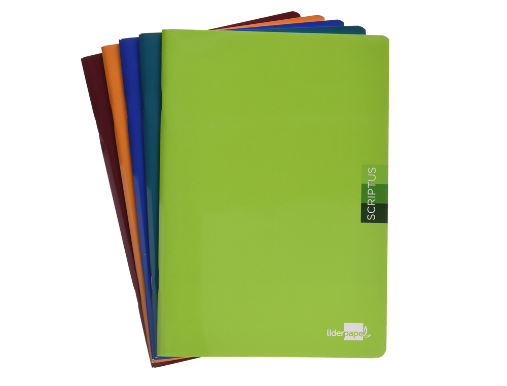 LIBRETA LIDERPAPEL SCRIPTUS A4 48 HOJAS 90G/M2 LISO SIN MARGEN