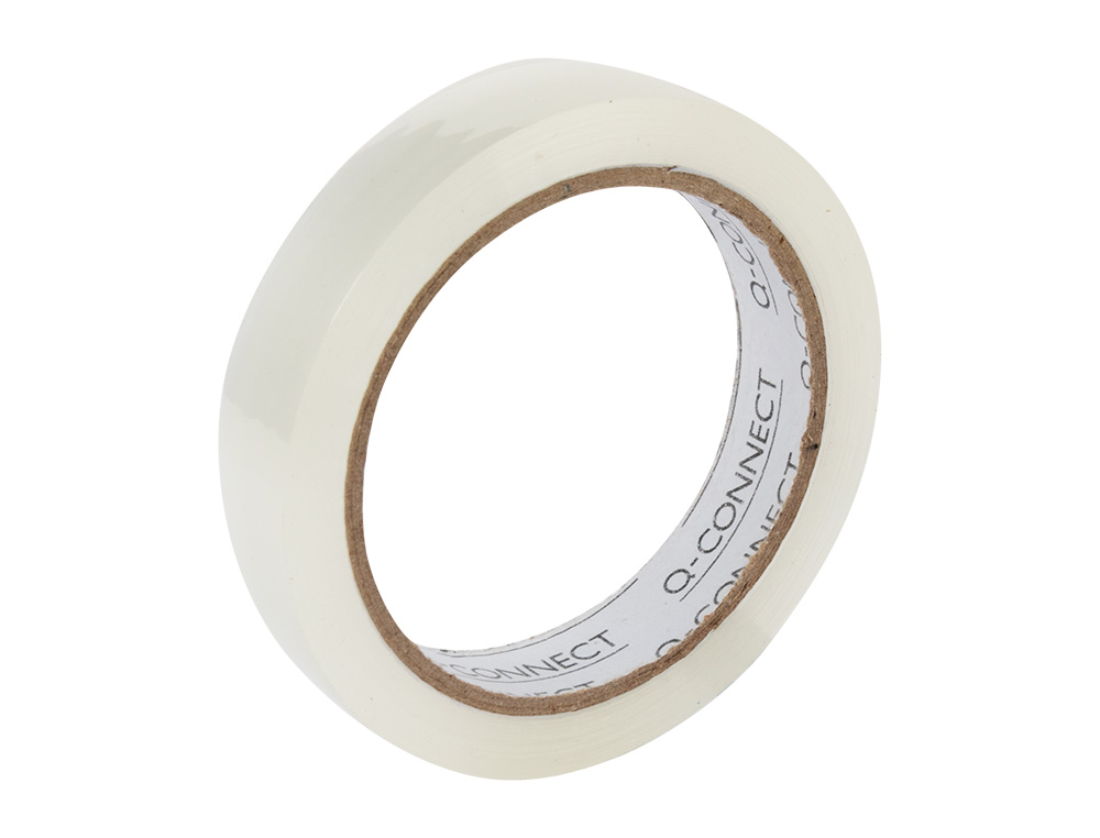 CINTA ADHESIVA Q-CONNECT TRANSPARENTE 66 MT X 19 MM ENCELOFANADA