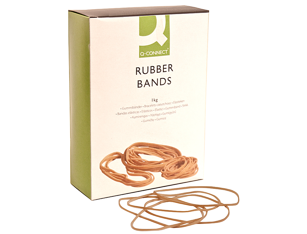 GOMILLAS ELASTICAS Q-CONNECT 1000 GR NUMERO 15 150 X 2 MM