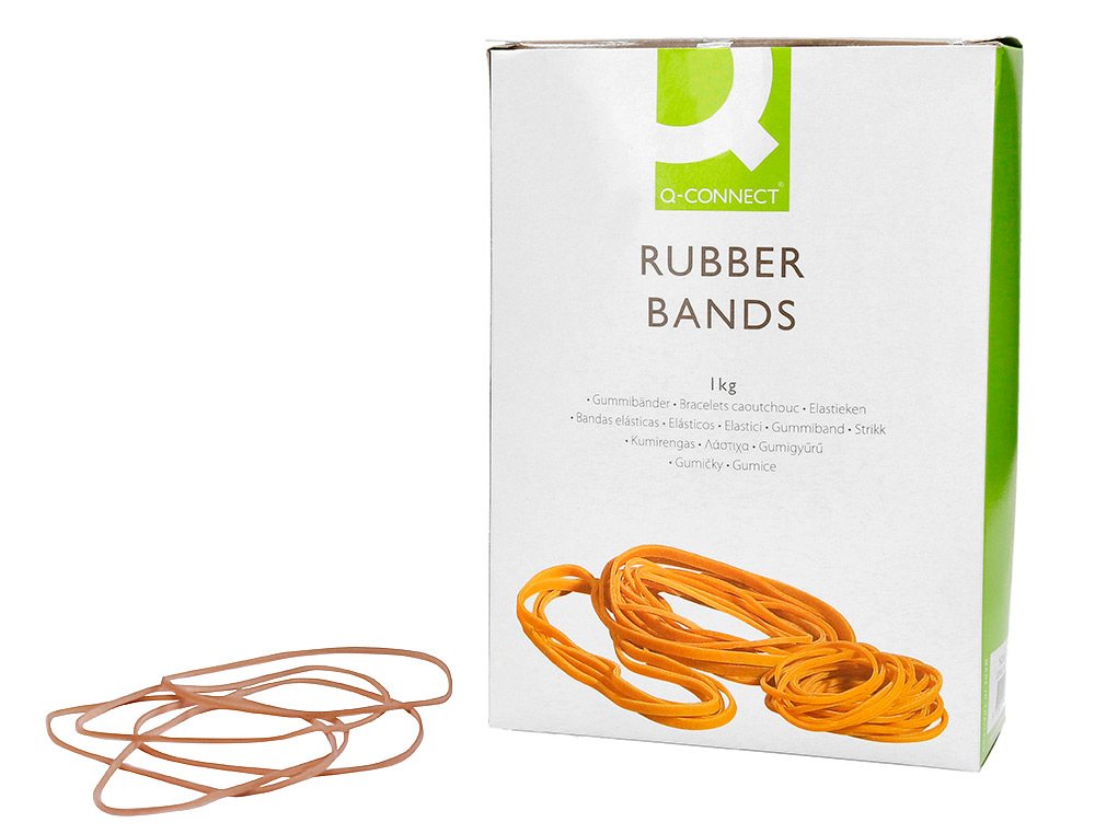GOMILLAS ELASTICAS Q-CONNECT 1000 GR NUMERO 15 150 X 2 MM