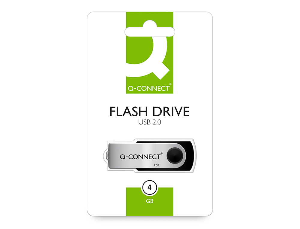 MEMORIA USB Q-CONNECT FLASH 4 GB 2.0
