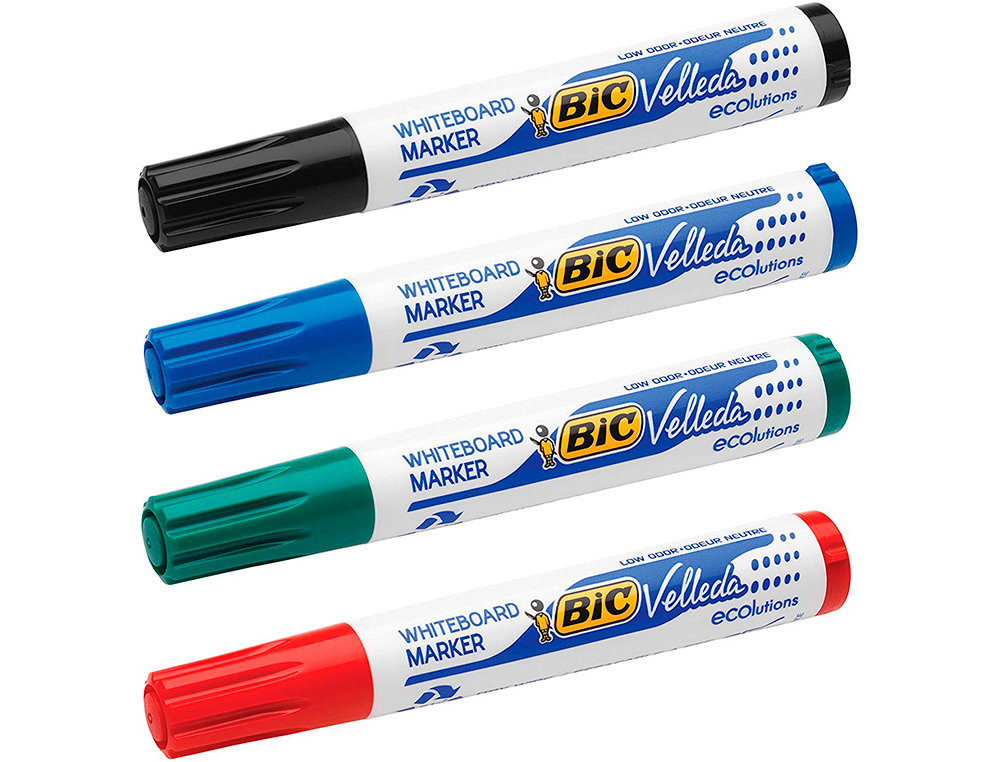 ROTULADOR BIC VELLEDA PARA PIZARRA NEGRO PUNTA REDONDA 1,3 MM