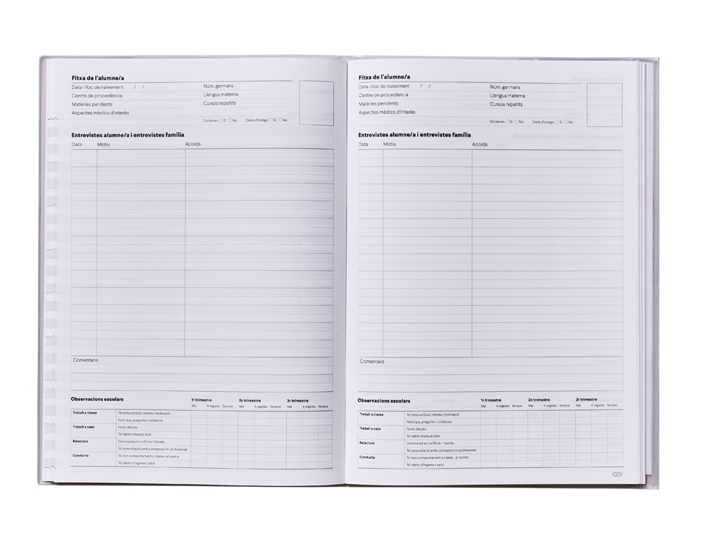 CUADERNO DUPLEX CATALAN ADDITIO DIN A4 EVALUACION CONTINUA Y TUTORIA