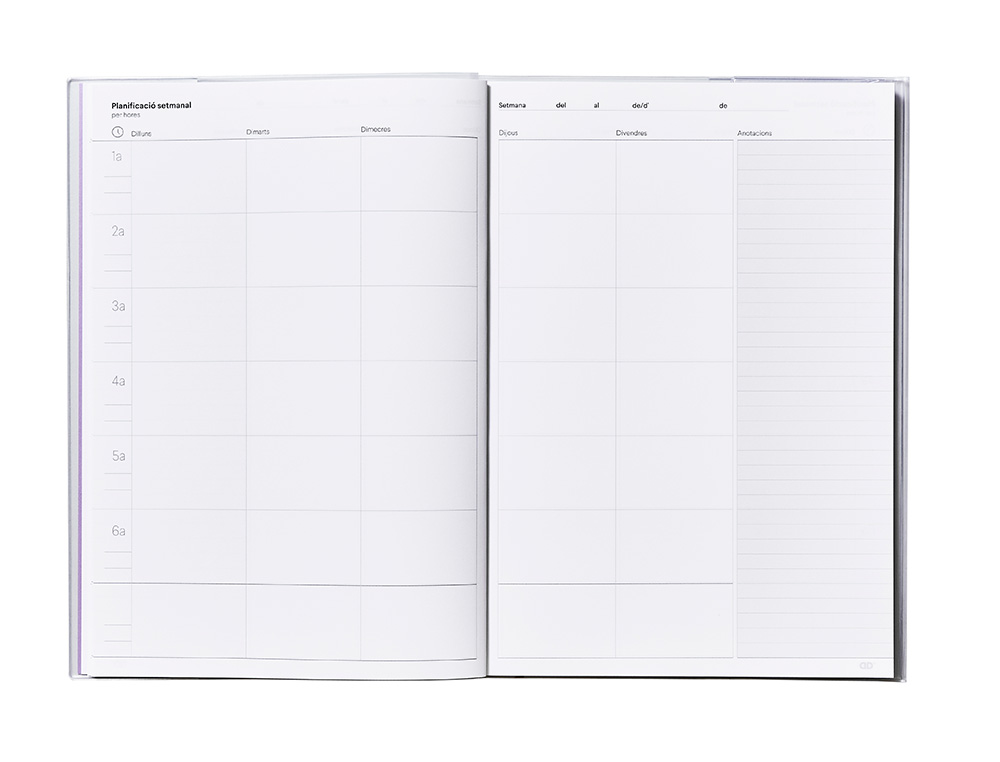CUADERNO DE PROGRAMACION CATALAN ADDITIO DIN A4 PLAN MENSUAL Y PROGRAMACION SEMANAL DEL CURSO