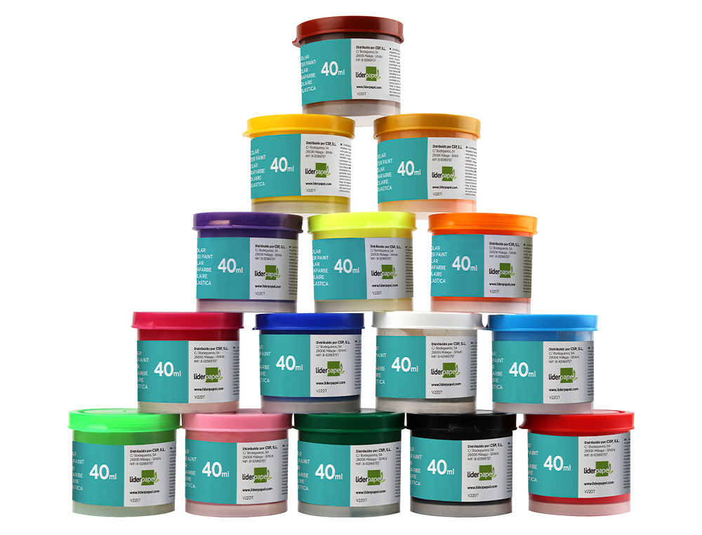 TEMPERA LIDERPAPEL ESCOLAR 40 ML VERDE CLARO