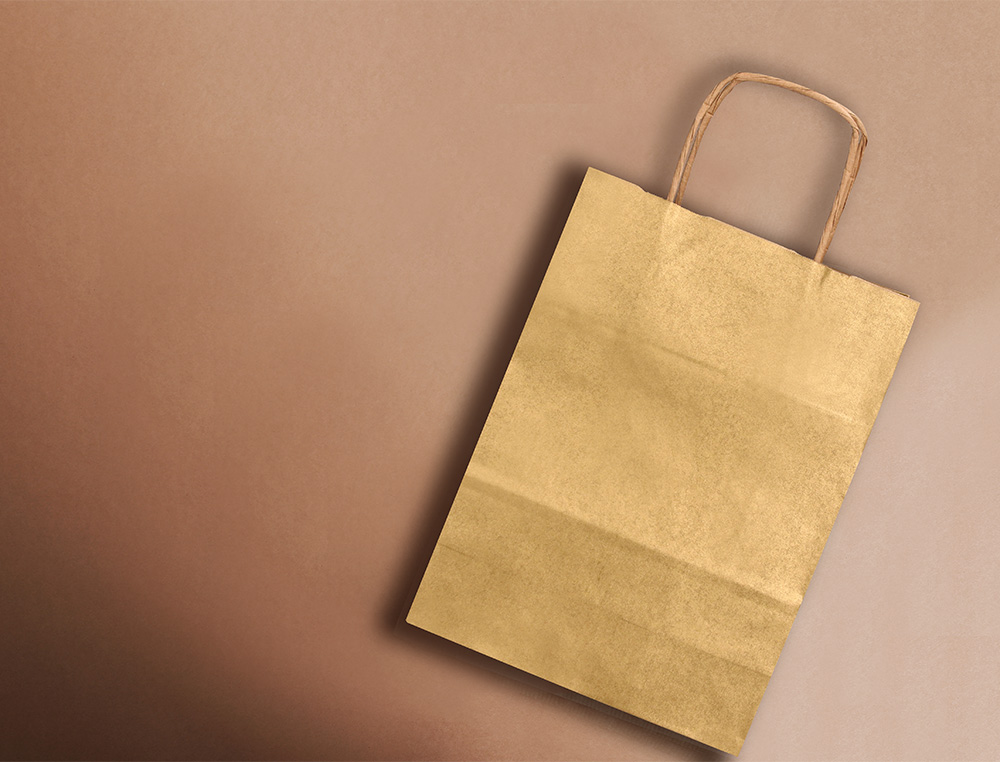 BOLSA KRAFT Q-CONNECT ORO ASA RETORCIDA 240X100X310 MM